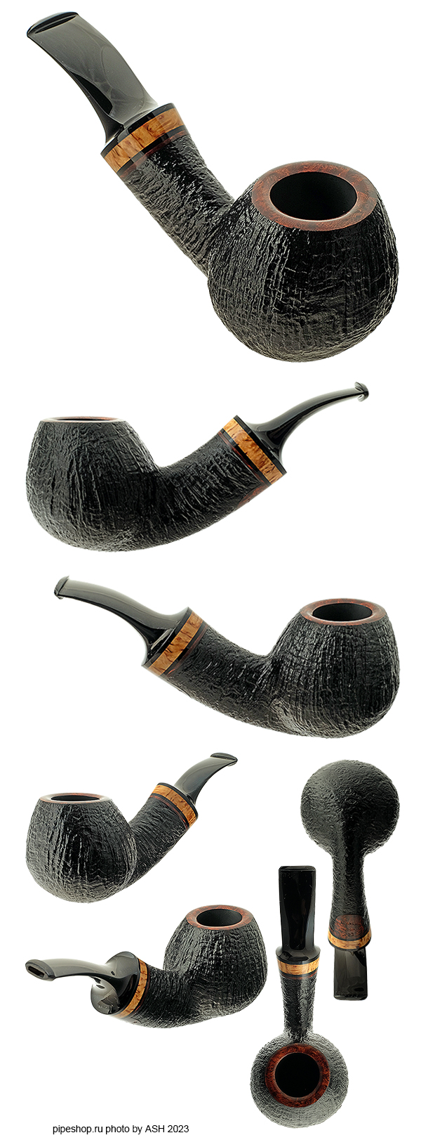   .  SANDBLAST BENT BRANDY WITH BIRCH