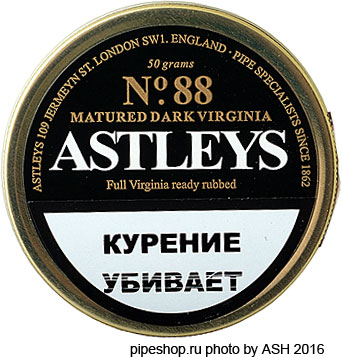   ASTLEY`S No.88 MATURED DARK VIRGINIA Full Virginia ready rubbed (2016),  50 g.