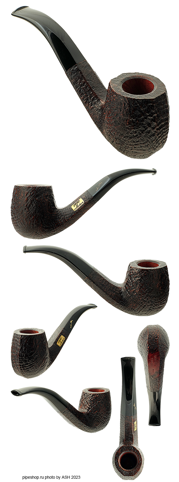   SAVINELLI 1990 COLLECTION SANDBLAST ESTATE NEW UNSMOKED,  6 