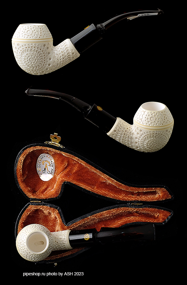   ALTINAY MEERSCHAUM CARVED BENT BULLDOG