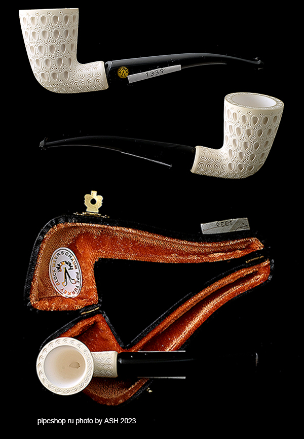   ALTINAY MEERSCHAUM CARVED BENT DUBLIN