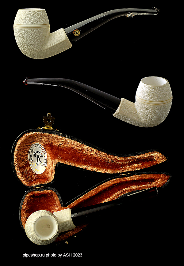   ALTINAY MEERSCHAUM RUSTIC BENT BULLDOG