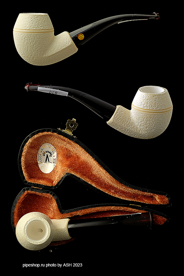   ALTINAY MEERSCHAUM RUSTIC BENT BULLDOG