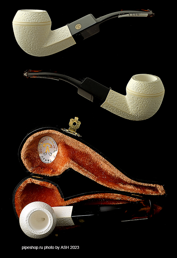   ALTINAY MEERSCHAUM RUSTIC BENT BULLDOG
