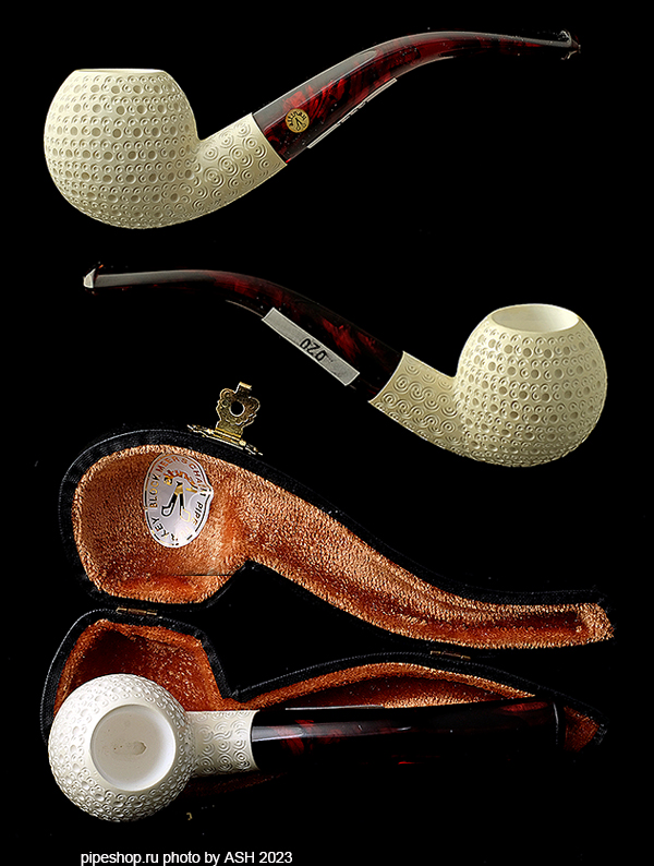   ALTINAY MEERSCHAUM CARVED BENT APPLE