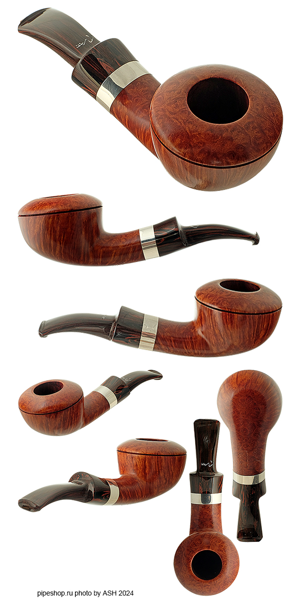   TAO SMOOTH BENT RHODESIAN WITH SILVER ESTATE NEW UNSMOKED