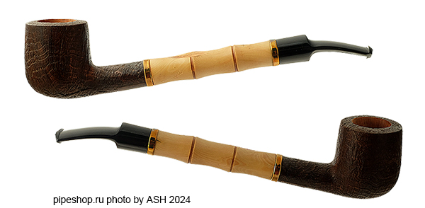   GENOD SANDBLAST BENT BILLIARD WITH "BAMBOO"