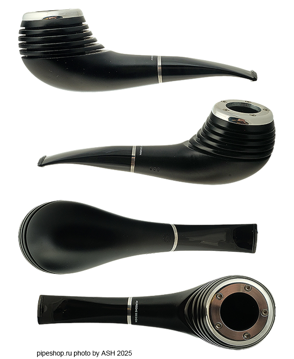   PORSCHE DESIGN BLACK SMOOTH BENT APPLE 909 ESTATE NEW UNSMOKED,  9 