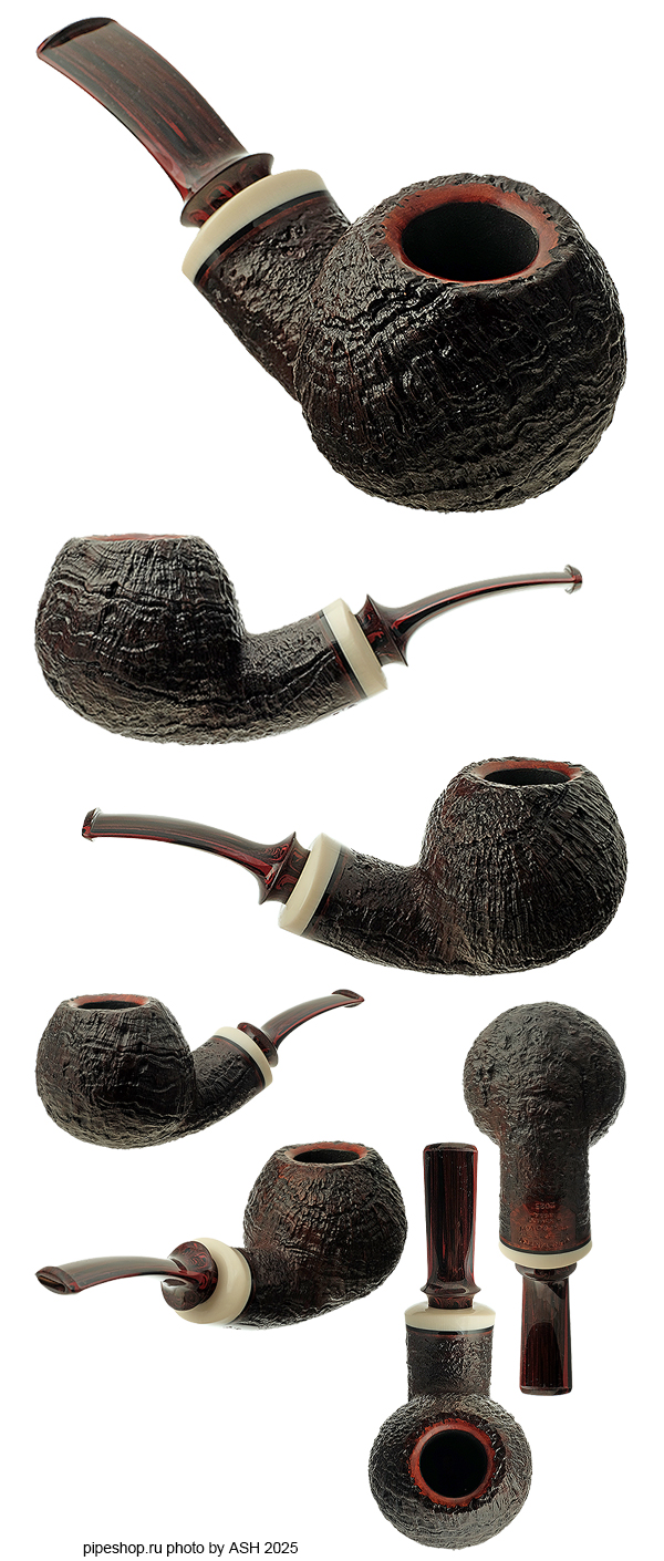   KONSTANTIN "BERK" BEREGOVOY SANDBLAST BENT APPLE WITH MAMMOTH IVORY