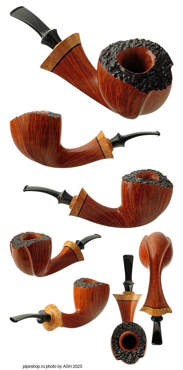   KENT RASMUSSEN SMOOTH BENT PLATEAUX DUBLIN WITH BIRCH Grade BUTTERFLY