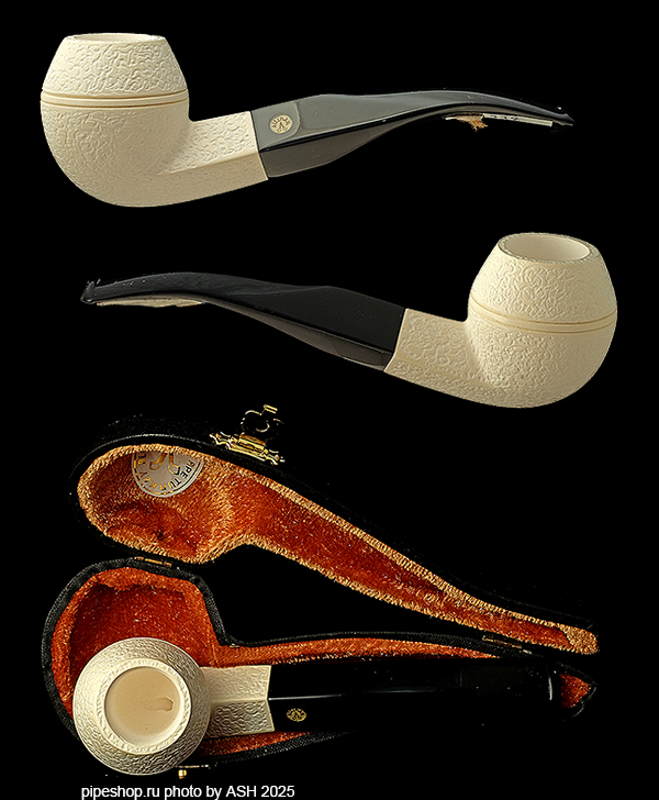   ALTINAY MEERSCHAUM RUSTIC BENT BULLDOG