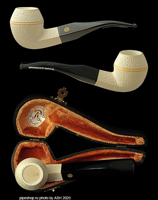   ALTINAY MEERSCHAUM RUSTIC BENT BULLDOG