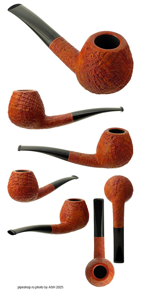   PS Studio TAN SANDBLAST OVAL SHANK BENT BRANDY