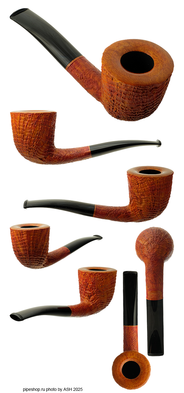   PS Studio TAN SANDBLAST OVAL SHANK BENT DUBLIN