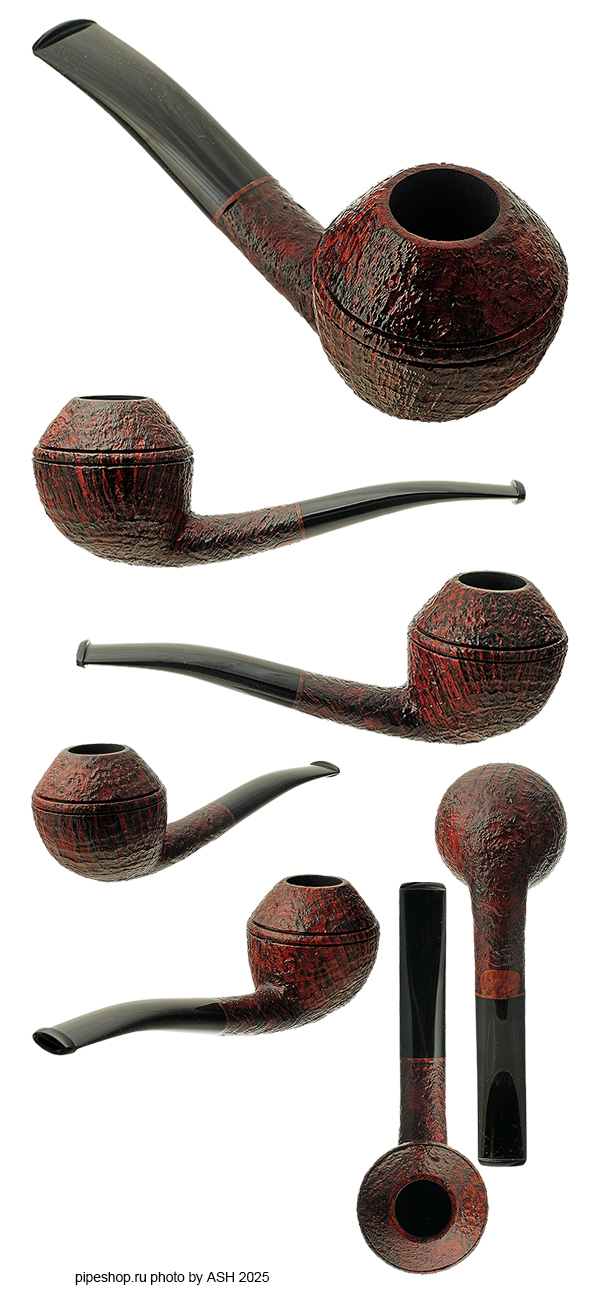   PS Studio BROWN SANDBLAST OVAL SHANK BENT RHODESIAN