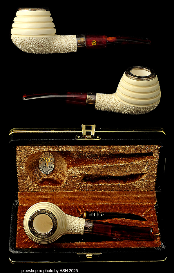   ALTINAY MEERSCHAUM "PORSCHE DESIGN" WITH TAMPER & BOX,  9 