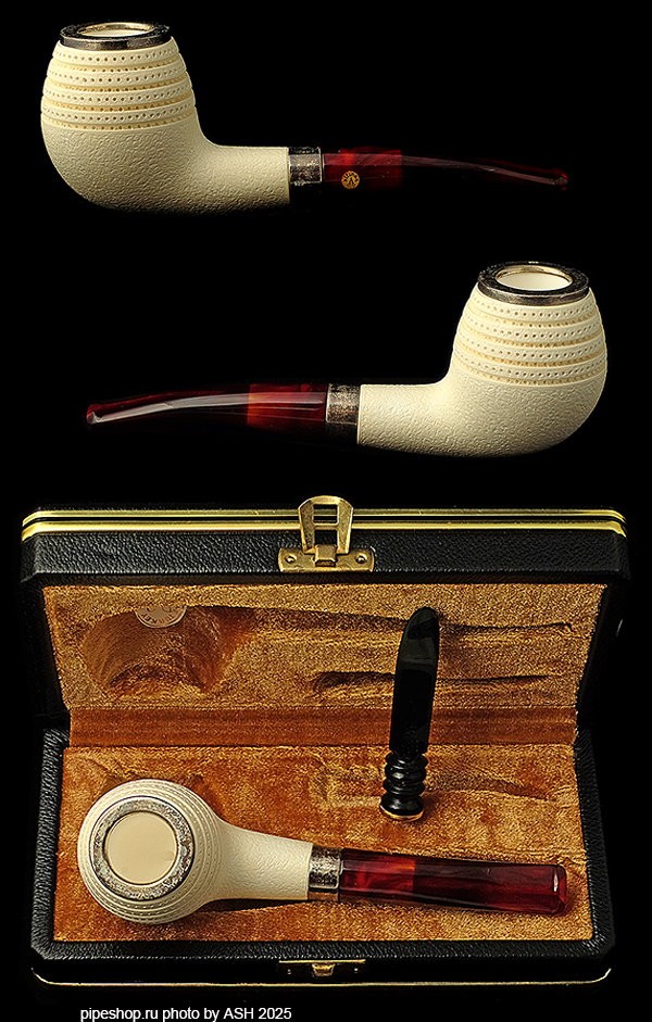   ALTINAY MEERSCHAUM "PORSCHE DESIGN" WITH TAMPER & BOX,  9 