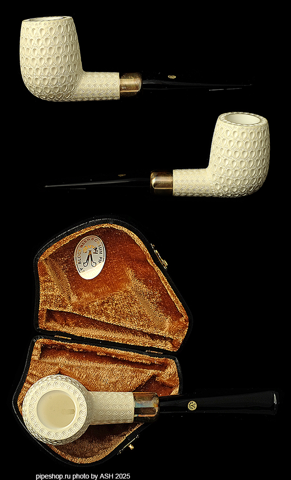   ALTINAY MEERSCHAUM SILVER SPIGOT CARVED BILLIARD