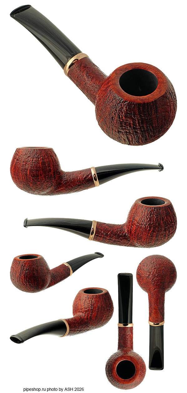 ����������� ������ �. ������� RED CONTRAST SANDBLAST BENT APPLE WITH GILDED SILVER