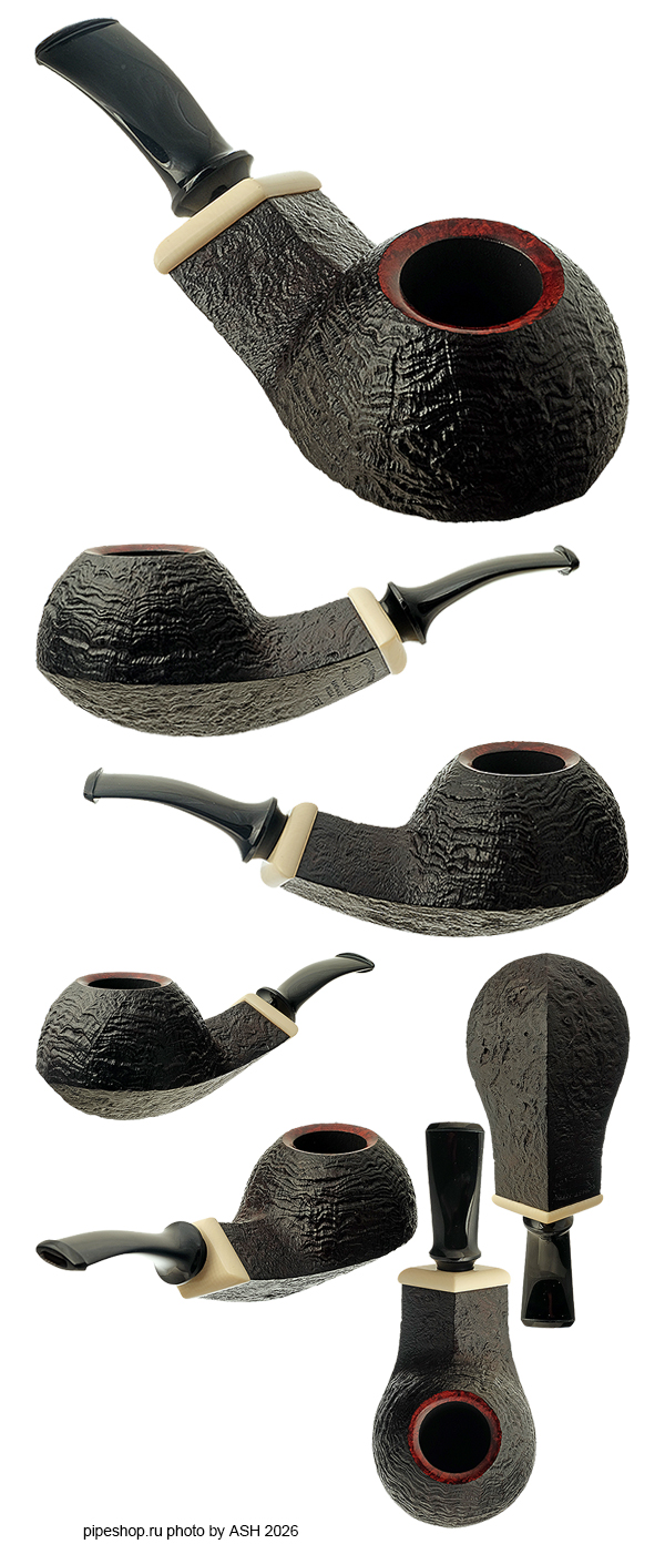 ����������� ������ KONSTANTIN "BERK" BEREGOVOY SANDBLAST DIAMOND SHANK BENT TOMATO WITH MAMMOTH IVORY