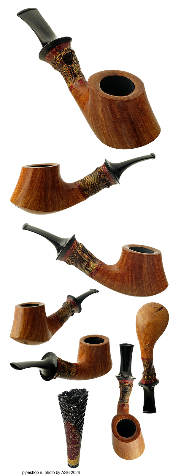 ����������� ������ KOVALEV DOCTOR`S PIPES SMOOTH BAMBOO VOLCANO WITH TAMPER (2014) ESTATE