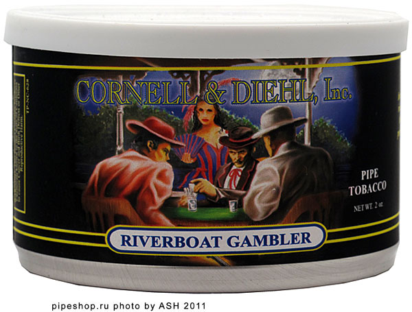   "CORNELL & DIEHL" Tinned Blends RIVERBOAT GAMBLER,  57 .
